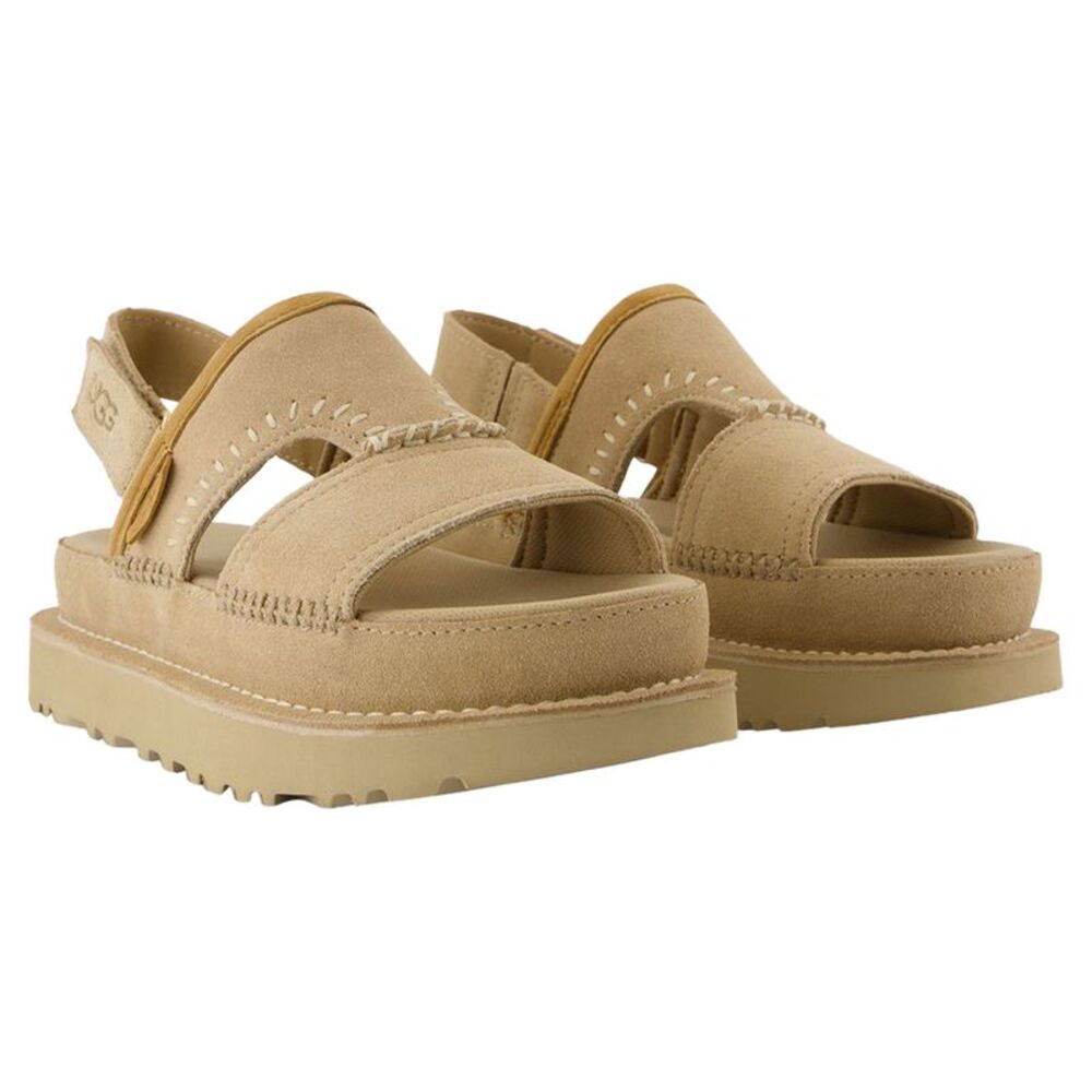 W Goldenstar Regenerate Sandals - UGG - Leather - Beige - Picture 2 of 3